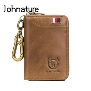 Casual Leather Men Wallet Keys Rfid Anti Theft Business Key Holder Purse