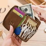 Casual Leather Men Wallet Keys Rfid Anti Theft Business Key Holder Purse