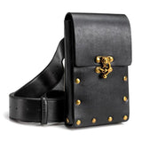 Punk Retro Waist Pack Biker Rivet Outdoor Phone Bag