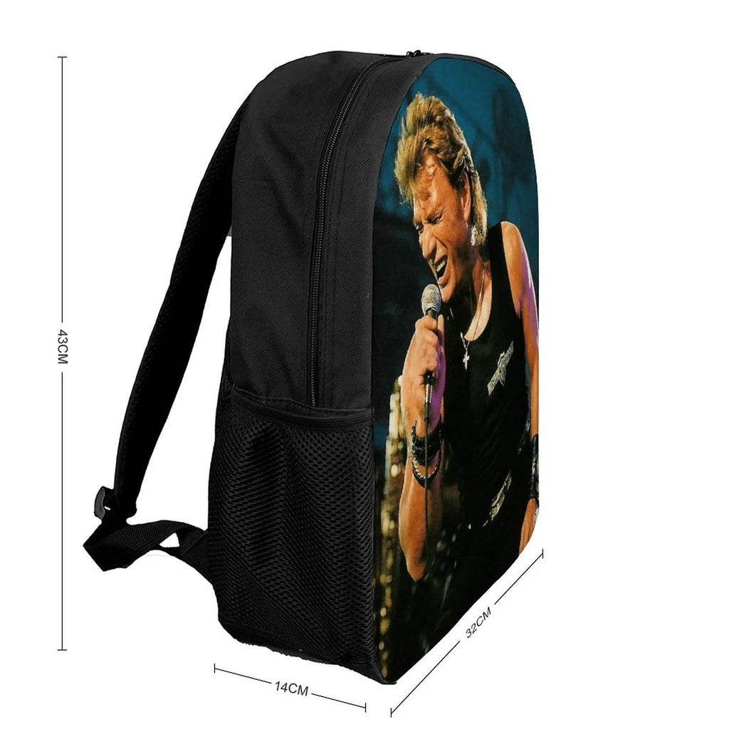 Johnny And Hallyday Mort 17 Inch Shoulder Backpack