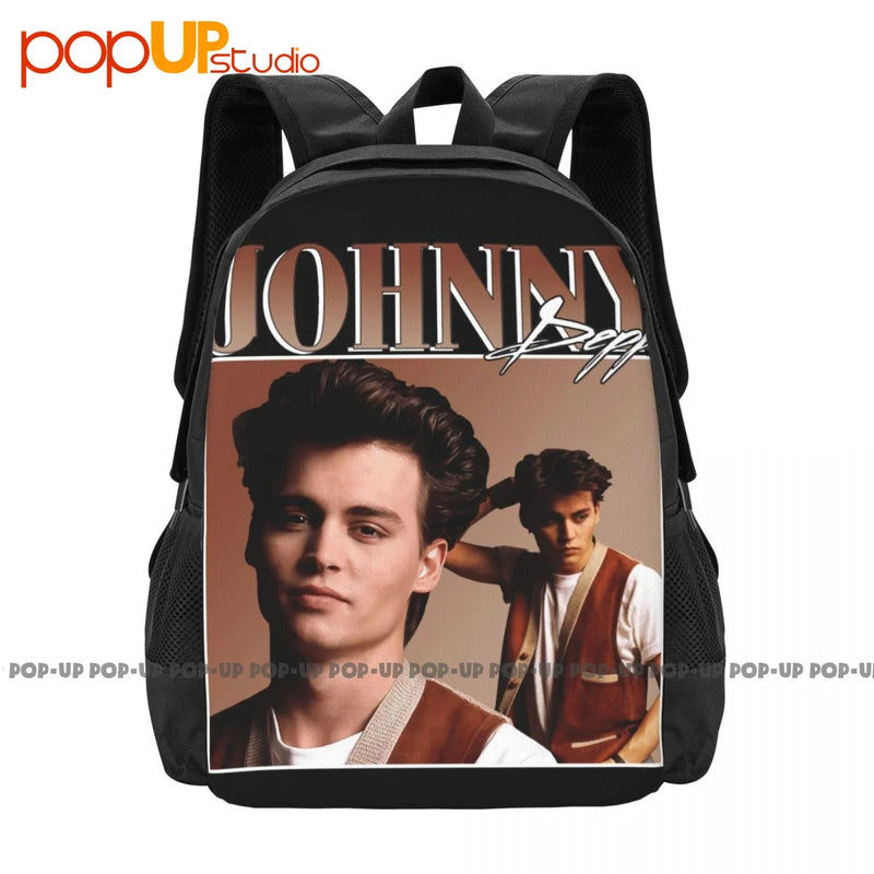 Johnny Depp 90'S Backpack Large Capacity Gym Art Print Shopping Bag