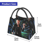 Johnny Hallyday Rock Lunch Bags Outdoor Picnic Singer French Reusable Cooler