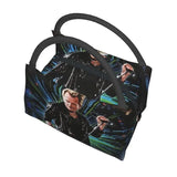 Johnny Hallyday Rock Lunch Bags Outdoor Picnic Singer French Reusable Cooler