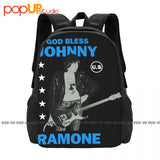Johnny Ramone 2007 God Bless Backpack Large Capacity Bookbag