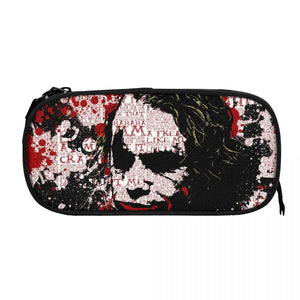 Joker Pen Box Anime Zipper Pen Bag Child Stationery Bag Gift