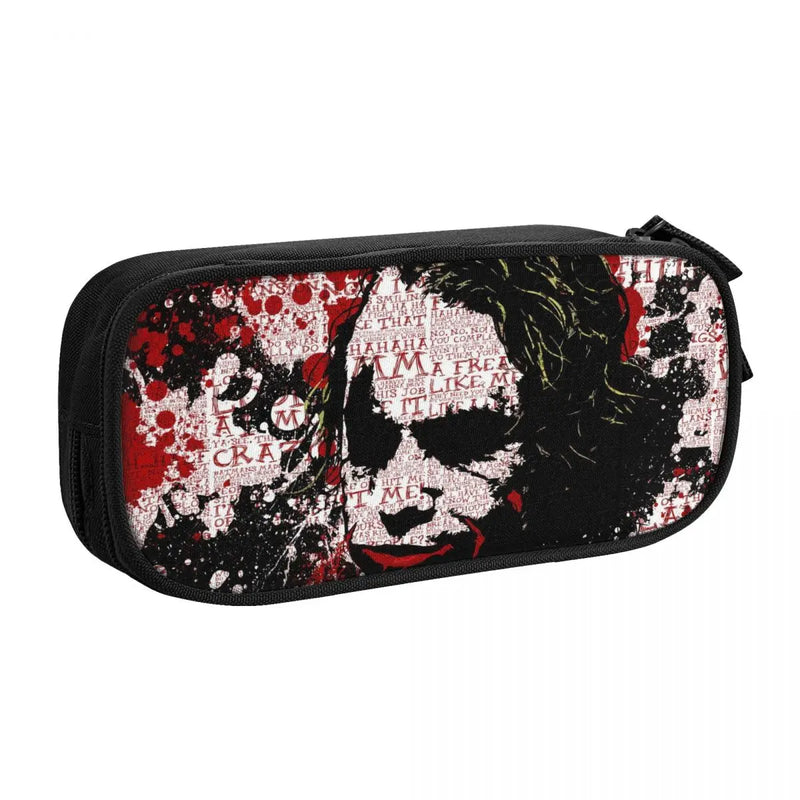 Joker Pen Box Anime Zipper Pen Bag Child Stationery Bag Gift