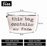 Cosmetic Bag Heat Transfer Printed Makeup Organizer