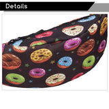 Colorful Waist Pack Fanny Pack Bum Bag Donuts Money Belt