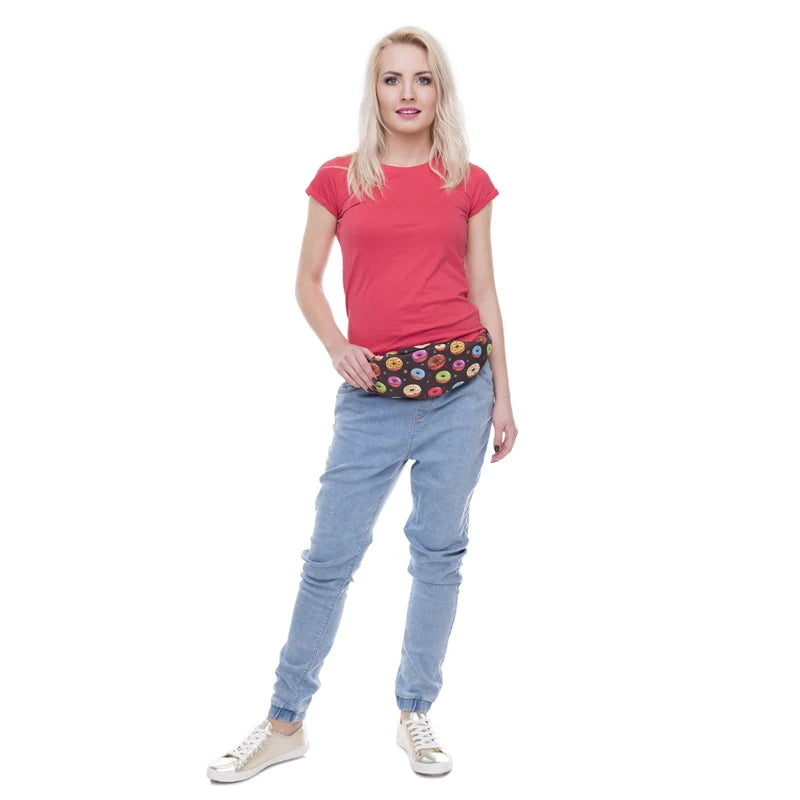 Colorful Waist Pack Fanny Pack Bum Bag Donuts Money Belt