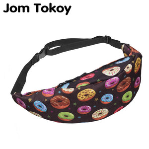Colorful Waist Pack Fanny Pack Bum Bag Donuts Money Belt