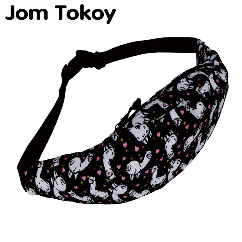 Alpaca Women Waist Pack Fanny Pack Colorful Travel Bag