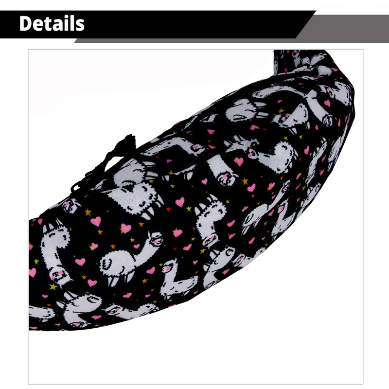 Alpaca Women Waist Pack Fanny Pack Colorful Travel Bag