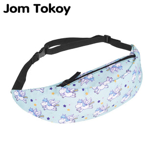 Colorful Waist Pack For Men Fanny Pack Bum Bag Flying Unicorn Women Money