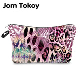 Leopard Makeup Bag Water Resistant Organizer Women Beauty Bag