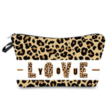 Leopard Makeup Bag Water Resistant Cosmetic Organizer for Women