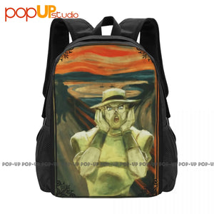Joseph Joestar Jojos Bizarre Adventure The Scream Parody Anime Backpack