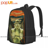 Joseph Joestar Jojos Bizarre Adventure The Scream Parody Anime Backpack