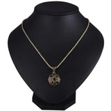 Joyme Druzy Pendants Gold Long Clip Earrings Flower Acrylic Colar Party