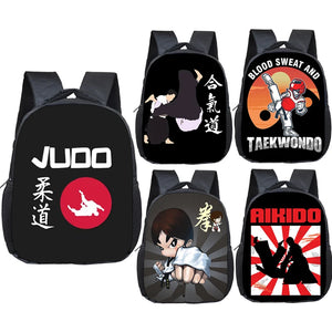 Children School Backpack Judo Aikido Taekwondo Bag Kids Kindergarten Baby