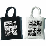 Jujutsu Kaisen Anime Canvas Bag Harajuku Casual Punk Print Gothic Large Capacity