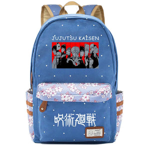 Jujutsu Kaisen Canvas Backpack Teen Schoolbag Casual Pack