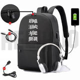 Jujutsu Kaisen Yuji Itadori Backpack USB Charging School Bag