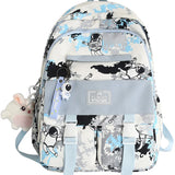 Girls Camouflage Backpack for Junior School with Medium Capacity
