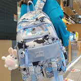 Girls Camouflage Backpack for Junior School with Medium Capacity