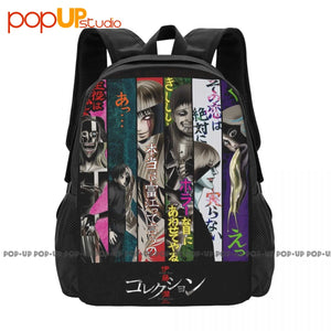 Junji-Ito Key Art Backpack Large Capacity School Portable Gym Tote Bag