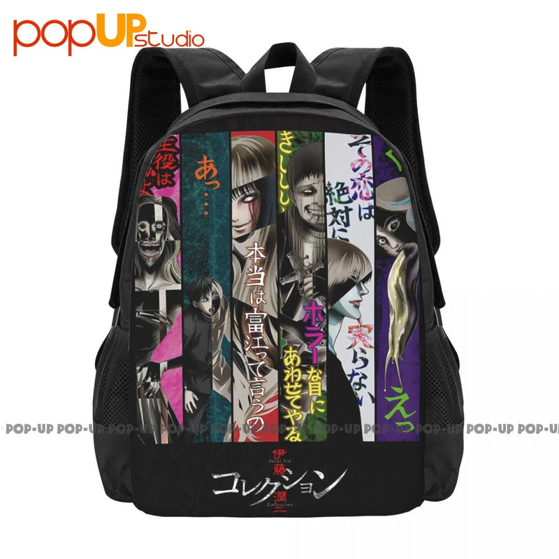 Junji-Ito Key Art Backpack Large Capacity School Portable Gym Tote Bag
