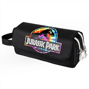 Jurassic Park Tie Dye Print Pencil Case Large Capacity Stationery Box