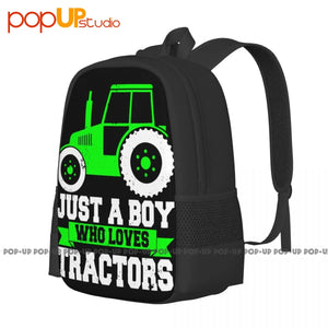 Tractor Backpack Large Capacity Art Print Gym Tote Bag