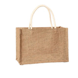 Jute Tote Bag Large Capacity Travel Organizer