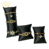 Watch Bracelet Display Stand Storage Pillow Brushed Pu Leather