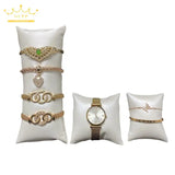 Watch Bracelet Display Stand Storage Pillow Brushed Pu Leather