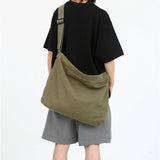 Women's Large Canvas Shoulder Bag Crossbody School Travel Purse
