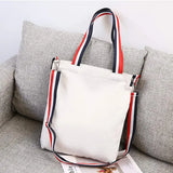 Girl Letter Canvas Tote School Shoulder Bag Purse Crossbody Bag