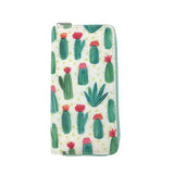 Summer Cactus Long Wallet Vegan Leather Clutch Bag for Women