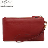 Women Long Leather Wallet Zipper Clutch Purse with Strap