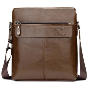 KANGAROO Leather Men Shoulder Messenger Bag Briefcase