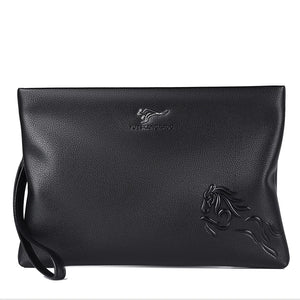 KANGAROO Men Clutch Bag Leather Long Purse Password Money Bag Business