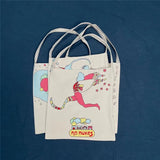 KAPITAL Bag Men Women Top Version Vintage Canvas Oil Painting Couple