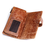Men Leather Wallets Casual Male Wallet Clutch Bag Long Wallet