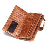 Men Leather Wallets Casual Male Wallet Clutch Bag Long Wallet