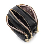 Fashionable Multi-Layer Leather Messenger Bag