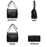 Soft Leather Women Shoulder Crossbody Bag Sac A Main