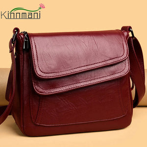 Soft Leather Women Shoulder Crossbody Bag Sac A Main