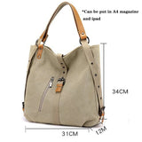 Canvas Shoulder Crossbody Bag for Women Summer Travel Handbag