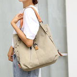 Canvas Shoulder Crossbody Bag for Women Summer Travel Handbag