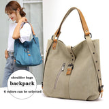 Canvas Shoulder Crossbody Bag for Women Summer Travel Handbag
